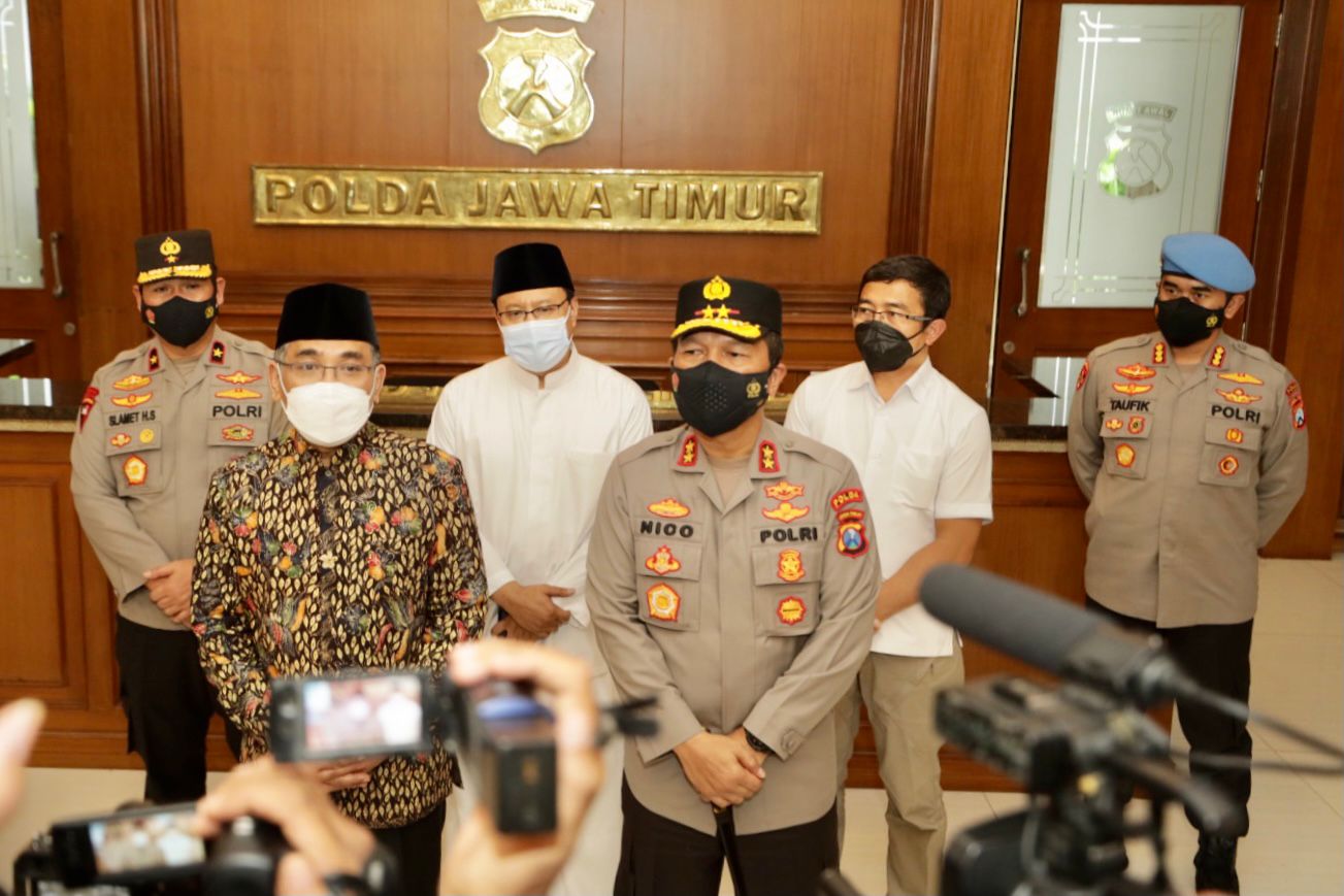 Ketua PBNU ke Mapolda Jatim untuk melakukan silaturahmi dengan Kapolda Jatim sekaligus koordinasi dalam rangka pengamanan