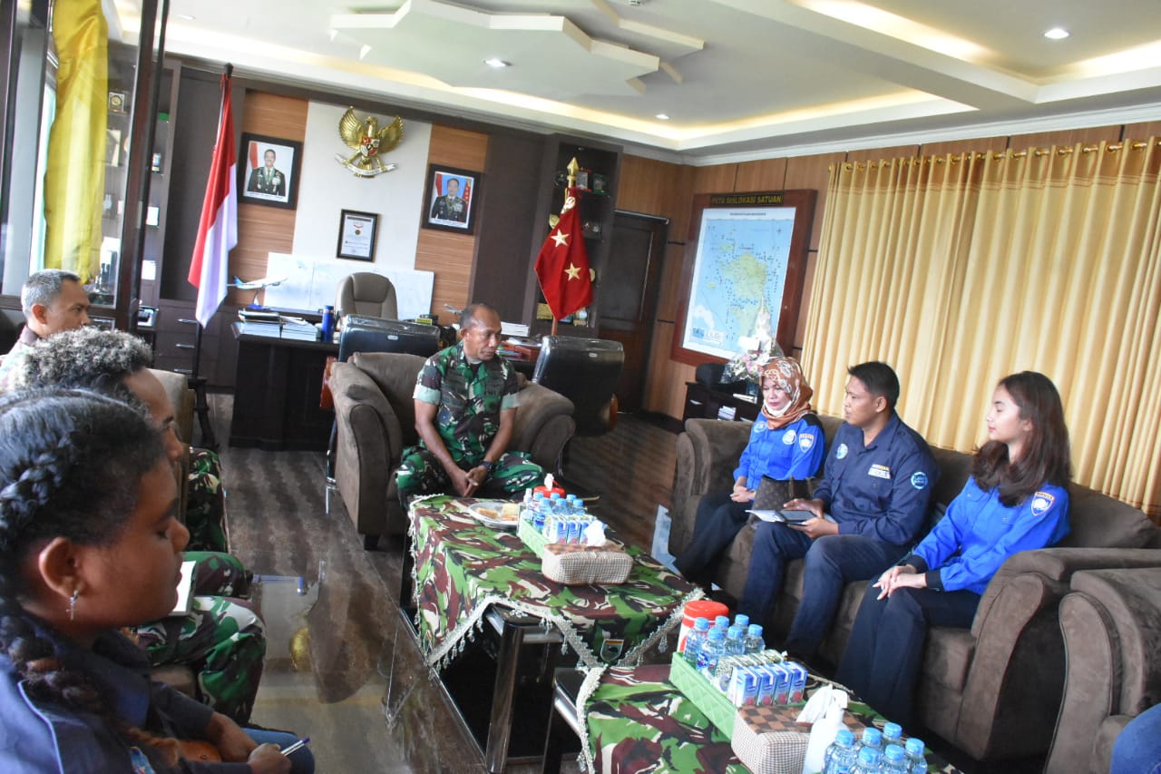 Pangdam XVIII/Kasuari, Mayjen TNI Gabriel Lema, S.Sos., menerima audiensi pengurus Lembaga Anti Narkotika (LAN) Provinsi Papua Barat