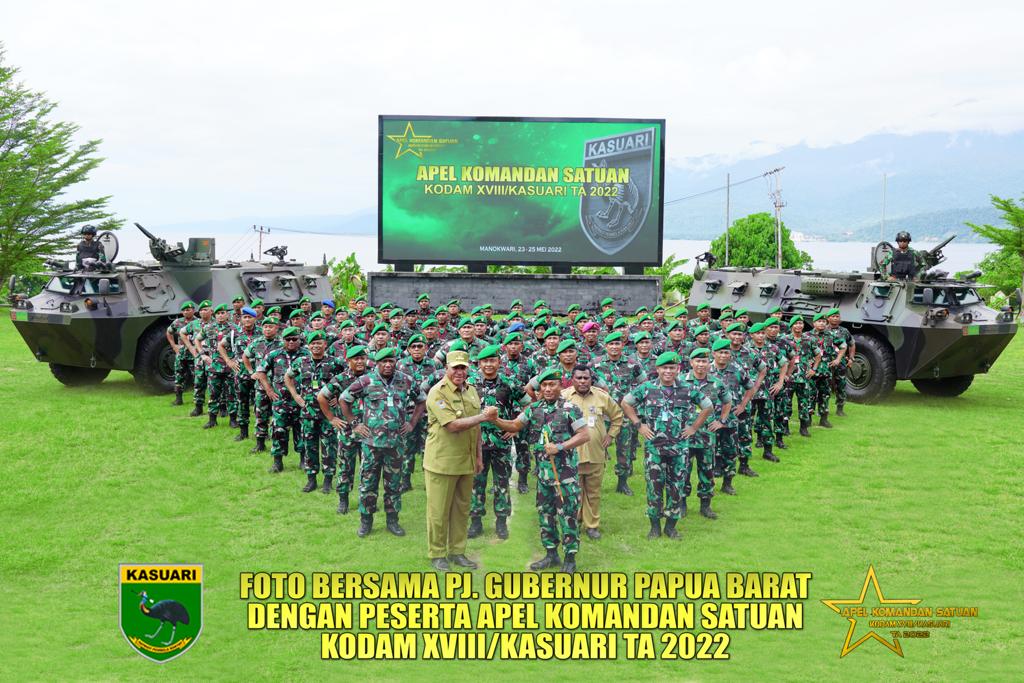 Penjabat Gubernur Papua Barat Komjen Pol (Purn) Drs. Paulus Waterpauw, M.Si. mengajak Kodam XVIII/Kasuari untuk berkolaborasi