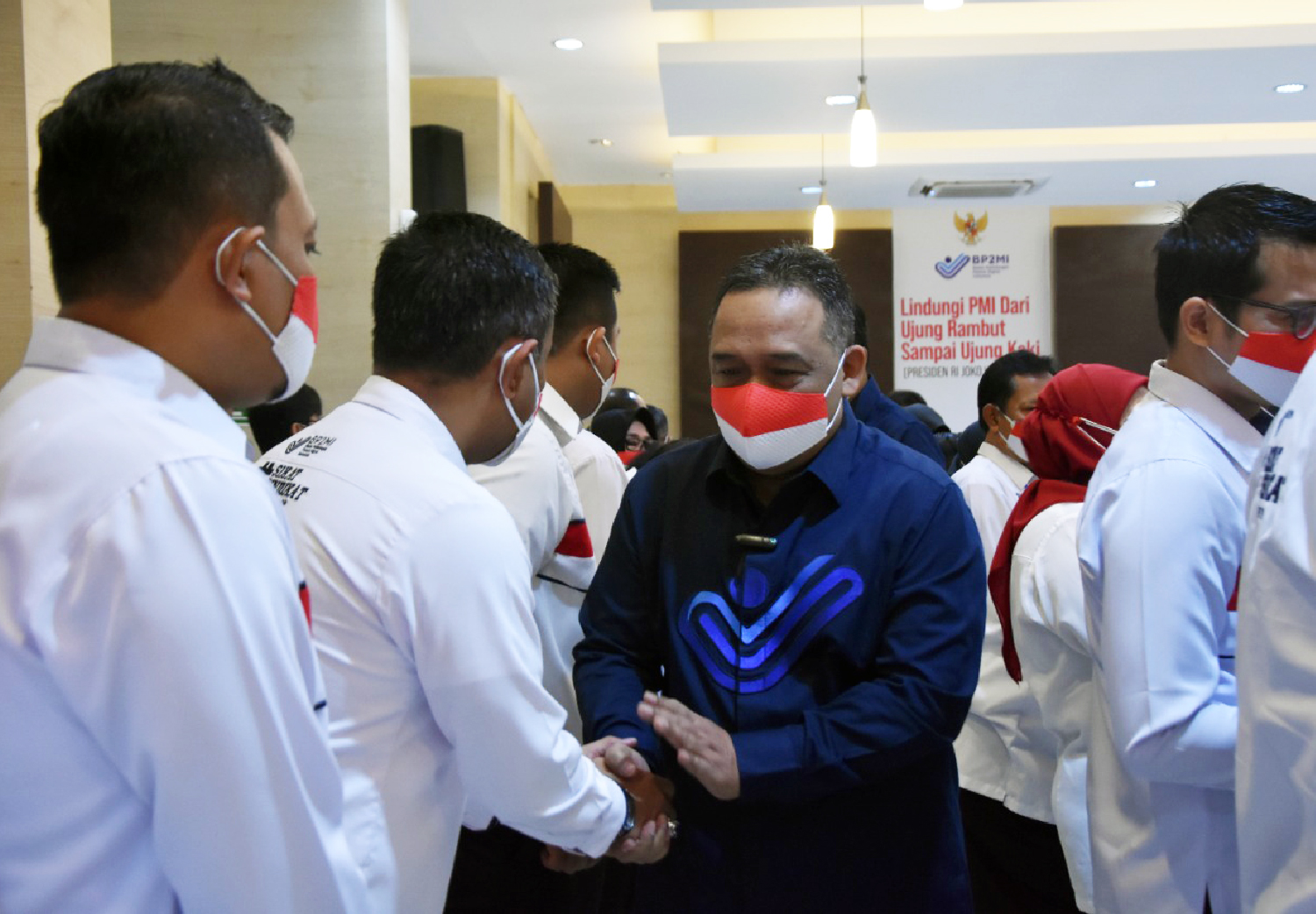 Kepala Badan Pelindungan Pekerja Migran Indonesia (BP2MI) Benny Rhamdani telah melantik dan mengambil sumpah 23 orang Pejabat Administrator dan 25 orang Pejabat Pengawas