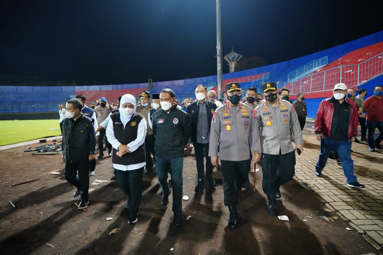 Kapolri Jenderal Listyo Sigit Prabowo menyampaikan duka cita yang mendalam atas terjadinya peristiwa di stadion Kanjuruhan