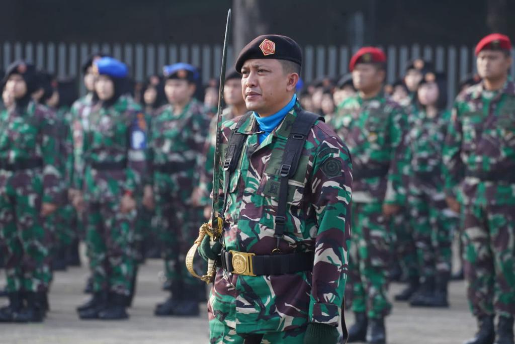 Upacara 17-an yang diikuti seluruh Prajurit dan PNS TNI di lingkungan Mabes TNI, Cilangkap, Jakarta Timur
