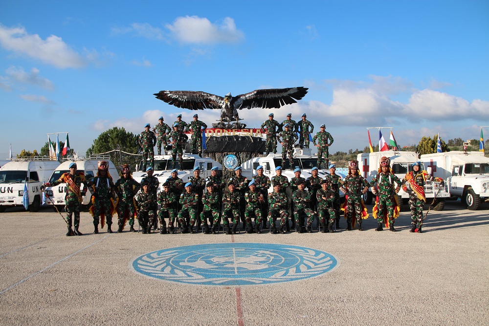 Asisten Operasi (Asops) Panglima TNI Mayor Jenderal TNI Agus Suhardi melaksanakan kunjungan kerja ke Markas Indonesian Battalion