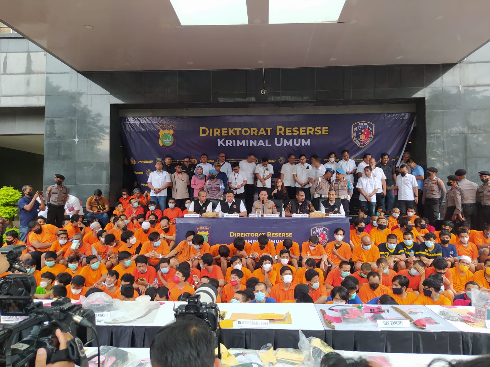 Ditreskrimum Polda Metro Jaya bersama Satuan Reserse Kriminal Polres jajaran menggelar kegiatan rutin yang ditingkatkan (KRYD)