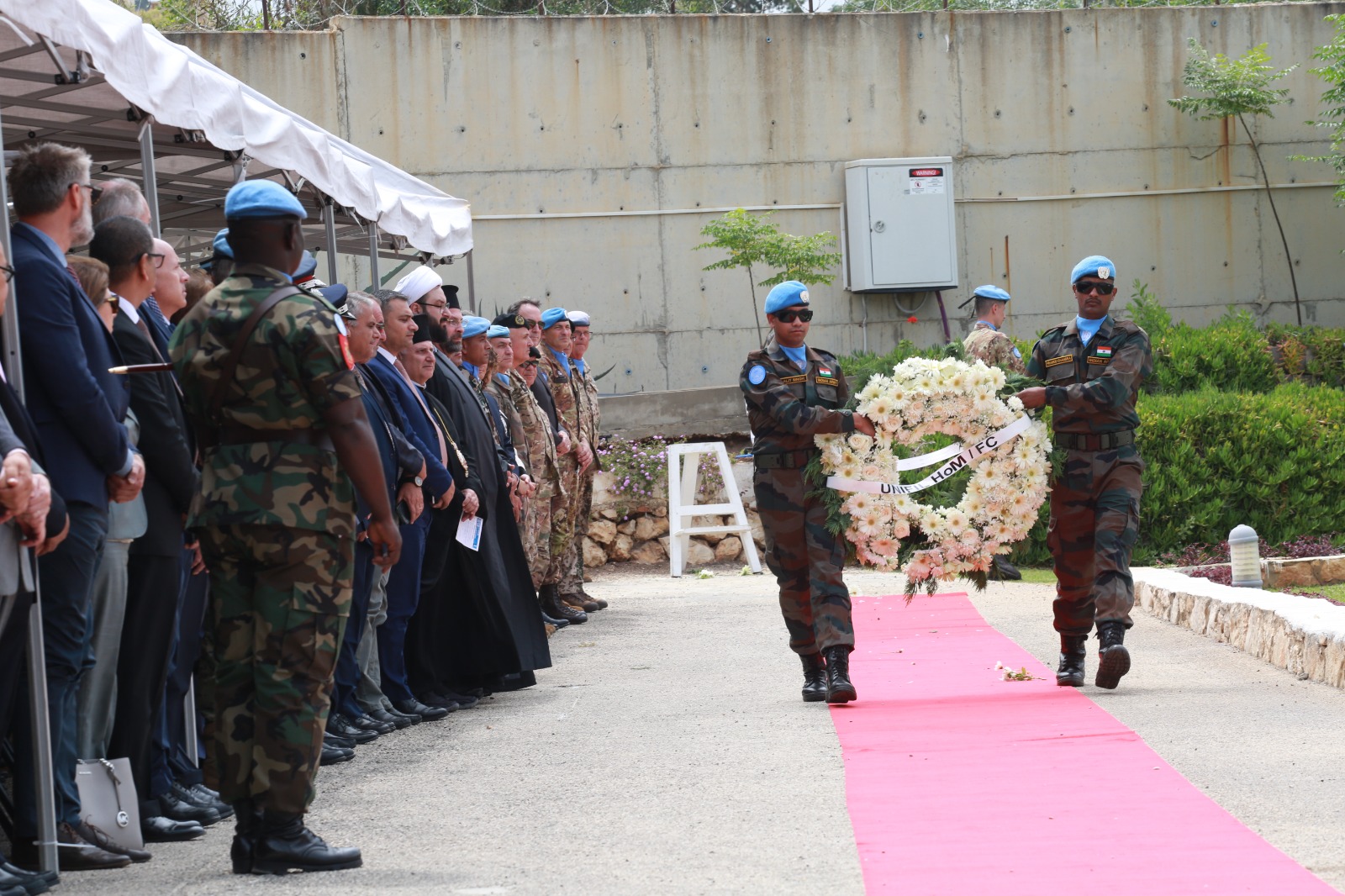 Upacara Peringatan Hari Penjaga Perdamaian (Peacekeepers Day) yang ke-75 di Markas Besar UNIFIL HQ, Naqoura – Lebanon