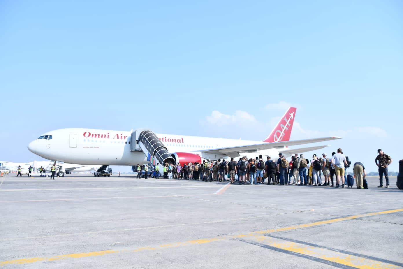 Ratusan militer AS bersiap kembali ke negaranya setelah selama kurang lebih dua Minggu mereka berpartisipasi