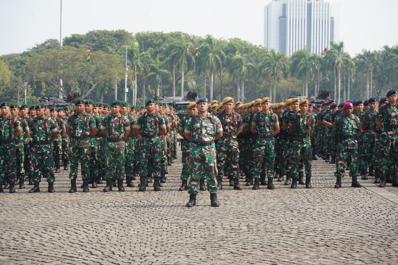 Apel Gelar Pasukan Operasi Mantap Brata  2023 – 2024, bertempat di Silang Monas Jakarta