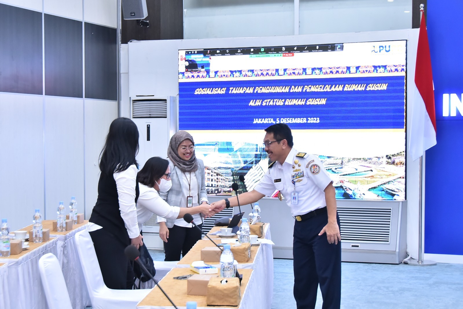 Bakamla RI adakan Sosialisasi Tahapan Penghunian dan Pengelolaan Rumah Susun Sewa (Rusunawa) Bakamla RI yang berada di Batam