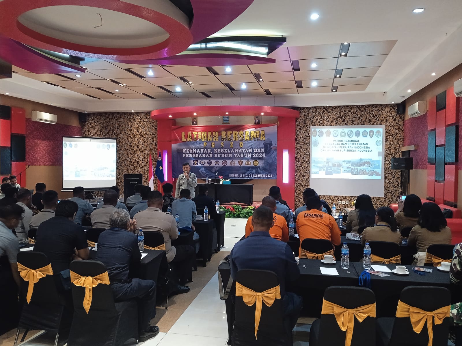 Bakamla RI secara resmi membuka Latihan Bersama Posko Keamanan, Keselamatan dan Penegakan Hukum (KKPH) di Laut Wilayah Timur