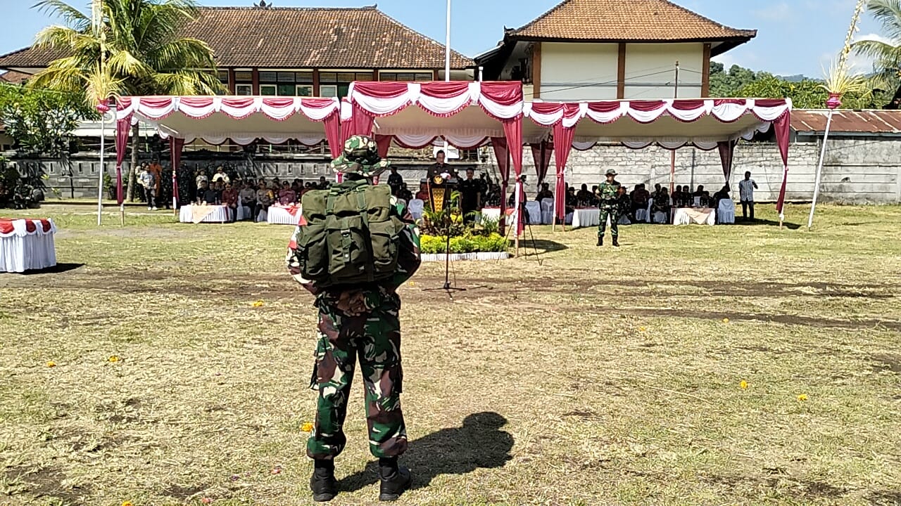 TNI Manunggal Membangun Desa (TMMD) ke-119 yang secara resmi telah dibuka oleh Bupati Karangasem I Gede Dana, S.Pd., M.Si. di Lapangan Ulakan