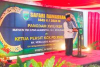 Safari Ramadhan 1445 H/2024 M bersama dengan prajurit, PNS serta keluarga besar Korem 181/PVT, di Sorong, Papua Barat Daya