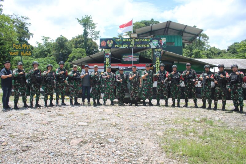 Wasdalops tersebut meninjau ke Pos Pos Satgas Pamobvitnas PT. Freeport Indonesia Yonif 116/Garda Samudra, Kabupaten Mimika, Papua Tengah