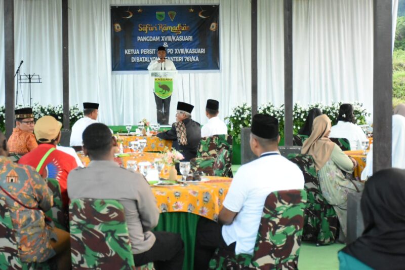 Safari Ramadhan yang penuh makna di Yonif 761/KA, sebagai bagian dari upaya untuk mempererat kebersamaan dan kedekatan dengan prajurit