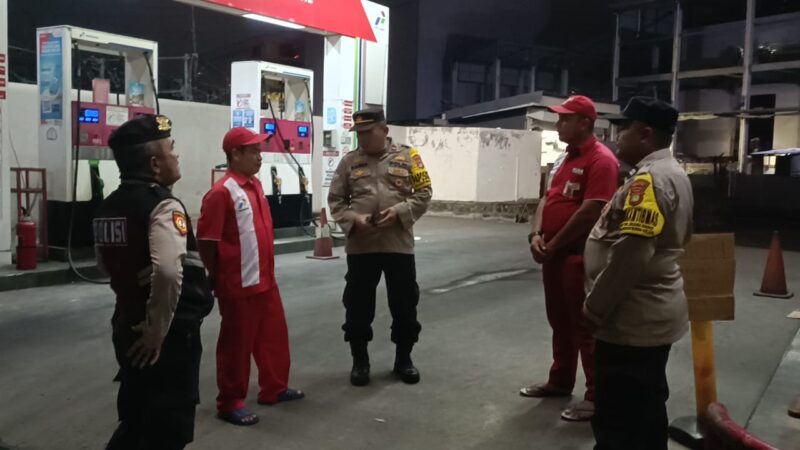 Polsek Sunda Kelapa, Polres Pelabuhan Tanjung Priok melalui jajarannya melakukan imbauan kepada SPBU No. 34.4406