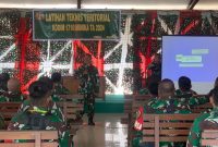Kodim 1710/Mimika menggelar Latihan Teknis Teritorial (Latnister) yang merupakan kegiatan program yang harus dilaksanakan Satuan Kodim