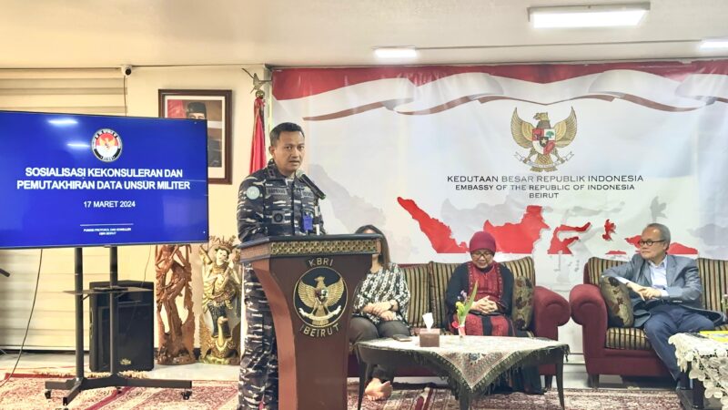 KRI Diponegoro-365 yang merupakan Satgas MTF TNI XXVIII-O UNIFIL mengikuti kegiatan kekonsuleran