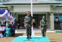 Kasdam XVII/Cenderawasih, Brigjen TNI Hariyanto, memimpin upacara penutupan TNI Manunggal Membangun Desa (TMMD) ke-119