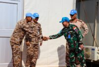 Komandan Satgas Kizi TNI Konga XXXVII-J Minusca Letkol Czi Ibnu Muntaha, M.han kunjungi Camp Bhutan QRF, Bangui