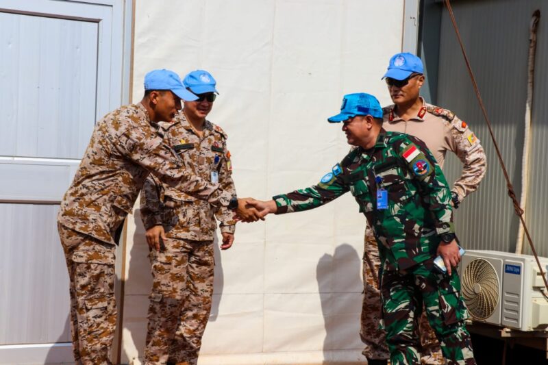 Komandan Satgas Kizi TNI Konga XXXVII-J Minusca Letkol Czi Ibnu Muntaha, M.han kunjungi Camp Bhutan QRF, Bangui