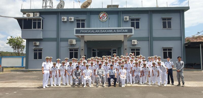 Pangkalan Bakamla Batam yang berada di bawah Zona Bakamla Barat menerima kunjungan dari Japan Maritime Defence Force