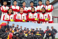 Kontingen Indonesia akan mengirimkan tiga belas atlet untuk berkompetisi di Piala Dunia Sky Diving