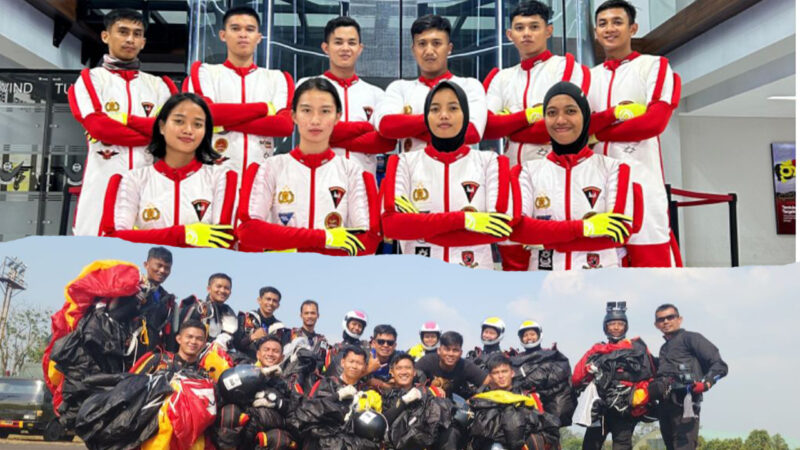 Kontingen Indonesia akan mengirimkan tiga belas atlet untuk berkompetisi di Piala Dunia Sky Diving