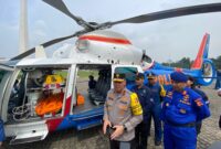 Polri telah menyiapkan dua unit helikopter yang akan beroperasi menjadi ambulans udara guna menghadapi arus mudik dan balik Lebaran 2024