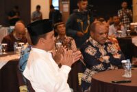 Panglima Kodam XVIII/Kasuari, Mayjen TNI Ilyas Alamsyah, S.E., M.Tr.(Han)., CGCAE., menghadiri acara buka puasa bersama