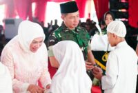 Panglima TNI Jenderal TNI Agus Subiyanto bersama Kapolri Jenderal Polisi Listyo Sigit Prabowo menghadiri acara buka puasa bersama TNI-Polri