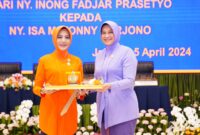 Ketua Umum (Ketum) Dharma Pertiwi (DP)  Ibu Evi Agus Subiyanto memimpin Serah Terima Jabatan (Sertijab) Ketua Dharma Pertiwi Unsur PIA Ardhya Garini