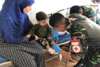 Satgas Yonmek TNI Konga XXIII-R/UNIFIL yang memiliki layanan kesehatan Husada UNP 7-1 di Lebanon Selatan melaksanakan pelayanan kesehatan