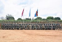 Satgas Indo RDB XXXIX-E/MONUSCO mendapatkan kunjungan dari Tim MSC dalam rangka pemeriksaan kesiapan kontingan