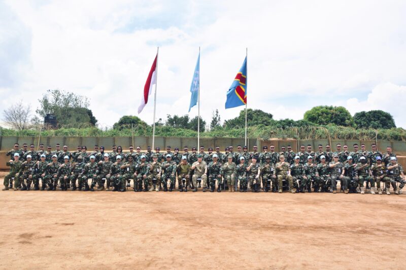Satgas Indo RDB XXXIX-E/MONUSCO mendapatkan kunjungan dari Tim MSC dalam rangka pemeriksaan kesiapan kontingan