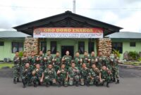 Brigjen TNI Taufiq Shobri (Waaster Kasad Bidang Tahwil Komsos dan Bhakti TNI) kunjungi Kodim 1710/Mimika