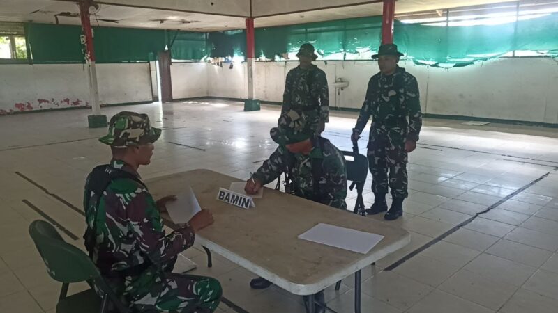 Anggota Kodim 1710/Mimika optimalkan kemampuan prajurit melalui Uji Terampil Perorangan (UTP) Jabatan yang dilaksanakan di Makodim 1710/Mimika