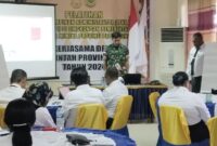 Kasdim 1710/Mimika, Mayor Inf Abdul Munir memberikan materi tentang Etika dan Integritas Kepemimpinan Pancasila