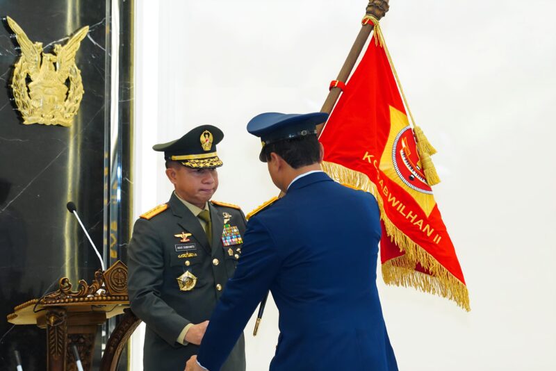 Panglima TNI Jenderal TNI Agus Subiyanto, S.E., M.Si, memimpin Upacara penyerahan tugas, wewenang dan tanggung jawab Jabatan Panglima Komando Gabungan Wilayah Pertahanan II