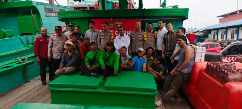 Kapolres Pelabuhan Tanjung Priok AKBP Ferikson Tampubolon, S.I.K., M.H. menyampaikan imbauan kamtibmas