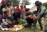 Para Prajurit KOOPS HABEMA yang berada di lokasi Distrik Homeyo langsung menyambut usaha masyarakat tersebut melalui program ROSITA