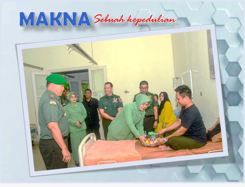Kodam XV/Pattimura menyelenggarakan bakti sosial dengan berbagi berkah memberikan tali asih berupa paket bahan pokok