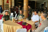 Pangdam XVIII/Kasuari, Mayjen TNI Haryanto, S.I.P., M.Tr.(Han)., menghadiri pengarahan yang diberikan oleh Menteri Koordinator Bidang Politik, Hukum, dan Keamanan