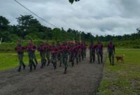 Dandim 1715/Yahukimo beserta para anggotanya telah melaksanakan kegiatan olahraga bersama