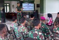 Kodim 1715/Yahukimo bersama prajurit Kodim, Satgas Yonif 7 Marinir, dan Satgas Kopasgat menggelar syukuran untuk memperingati HUT Kodam XVII/Cenderawasih
