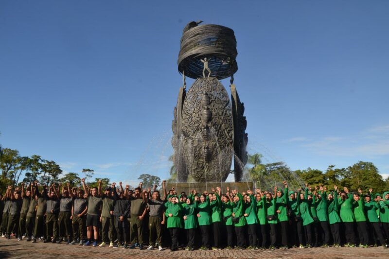 Kodim 1710/Mimika menggelar kegiatan senam dan jalan santai