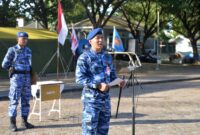 Komandan Lanud Sultan Hasanuddin Marsma TNI Bonang Bayuaji Gautama, S.E., M.M., selaku Majelis Pembimbing Pramuka Saka Dirgantara Lanud Sultan Hasanuddin Kwarda Sulsel