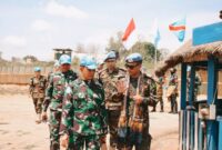 Komandan Satgas Indo RDB XXXIX-F Monusco menyampaikan ucapan terima kasih atas kunjungan persahabatan Military Police Contingent Commander