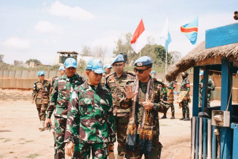 Komandan Satgas Indo RDB XXXIX-F Monusco menyampaikan ucapan terima kasih atas kunjungan persahabatan Military Police Contingent Commander