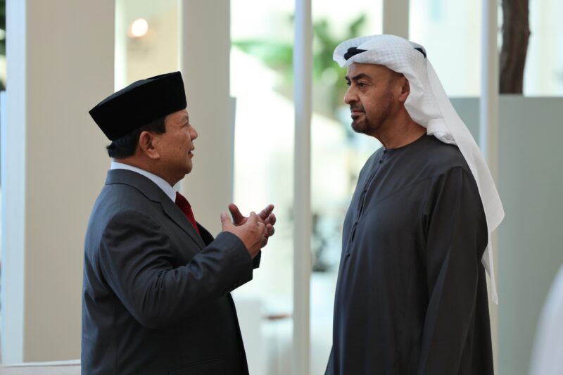 Menteri Pertahanan Republik Indonesia (Menhan RI) Prabowo Subianto melakukan kunjungan kerja ke Uni Emirat Arab (UEA)