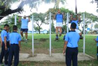 Calon Siswa (Casis) Sekolah Pembentukan Perwira (Setukpa) A-31 tahun 2024 wilayah Sulawesi Selatan di bawah Koordinator Lanud Sultan Hasanuddin melaksanakan tes