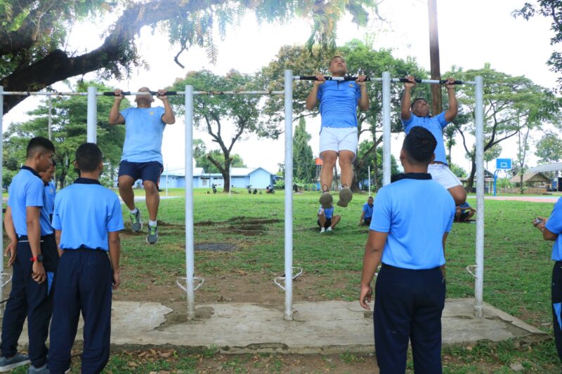 Calon Siswa (Casis) Sekolah Pembentukan Perwira (Setukpa) A-31 tahun 2024 wilayah Sulawesi Selatan di bawah Koordinator Lanud Sultan Hasanuddin melaksanakan tes